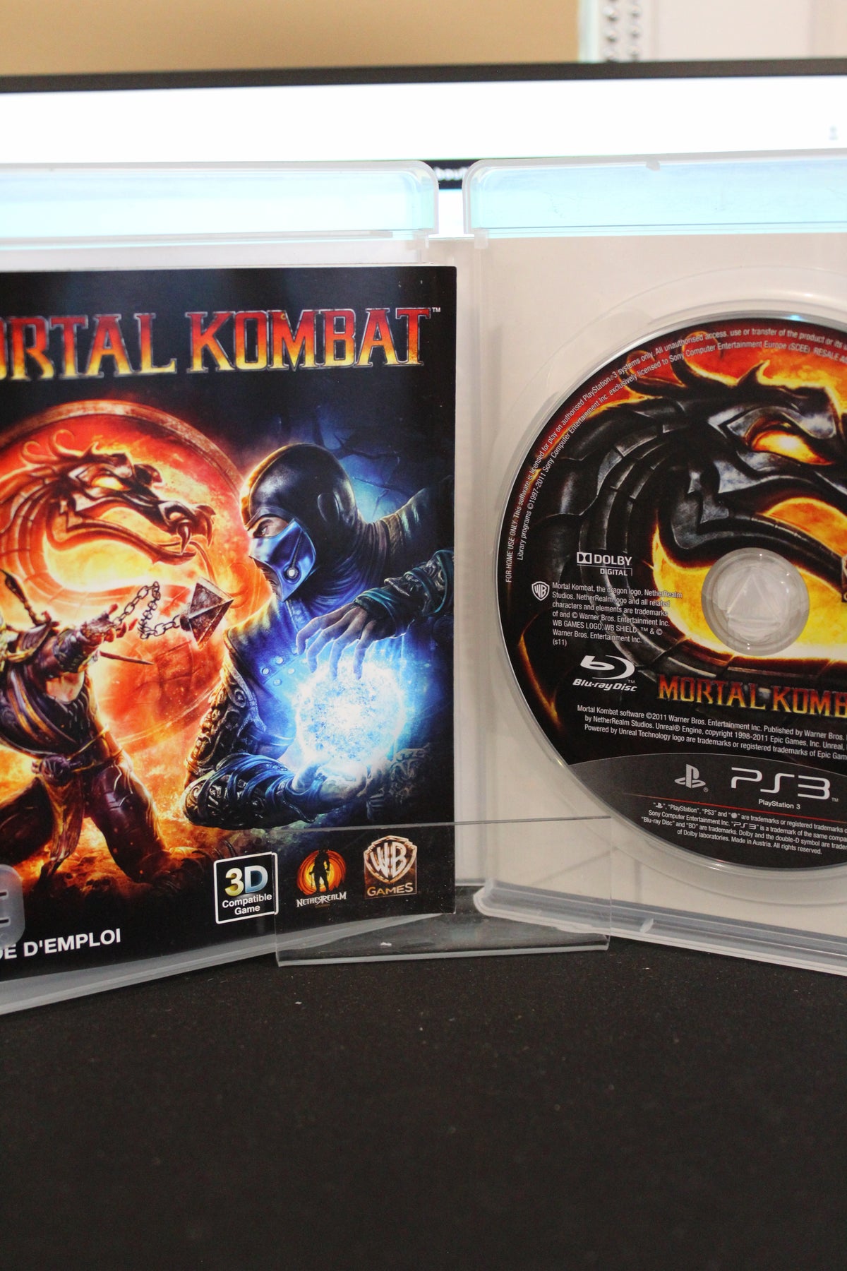 Mortal Kombat Exclu Kratos (PS3) Complet avec Manuel VF
