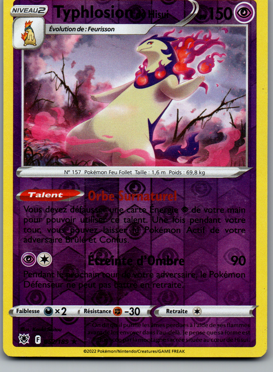 Typhlosion de Hisui (Astres Radieux 052) Reverse Holo (Near Mint)
