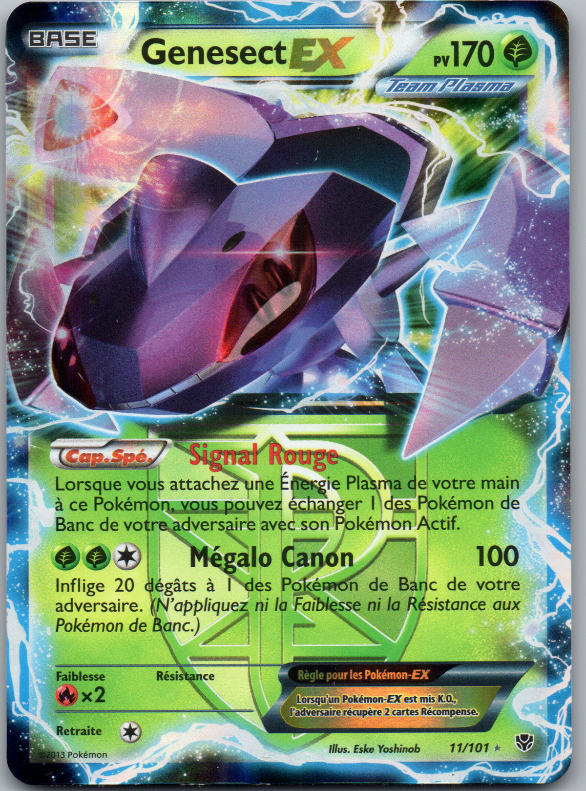 Genesect EX Team Plasma (BW10 011) (Excellent / Near Mint)