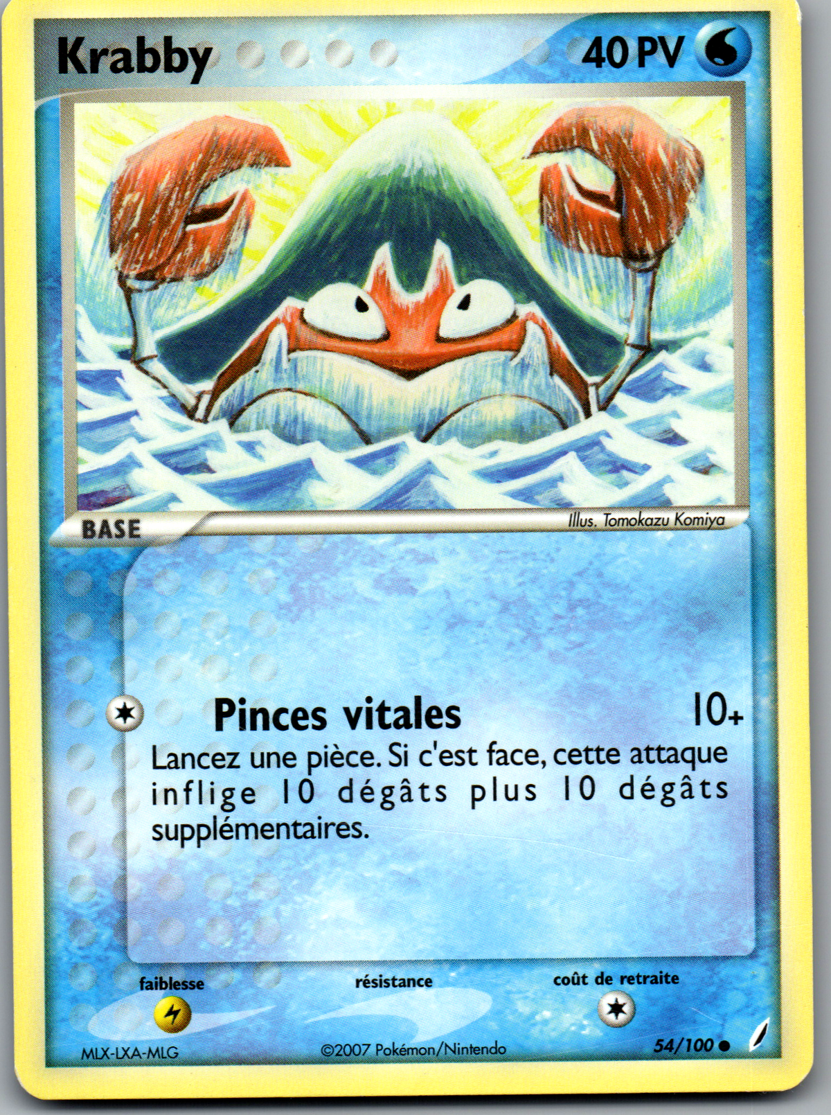 Krabby (54/100) Commune (Lightly Played)