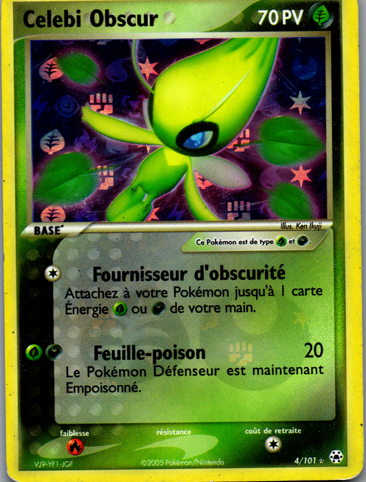 Celebi Obscur (4/101) Rare Holo Reverse (Played/Heavily Played)