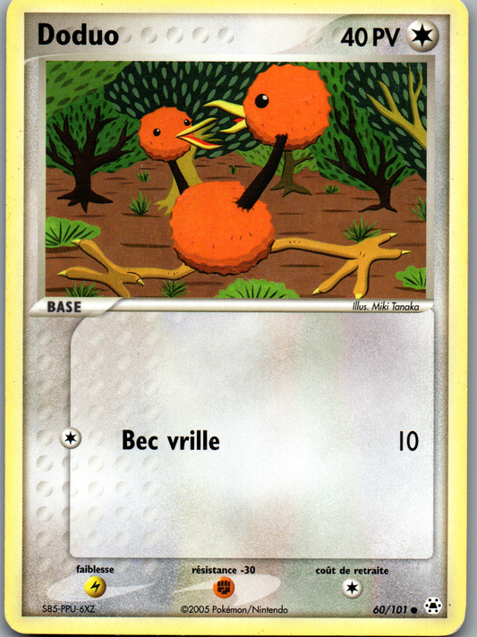 Doduo (60/101) Commune (Lightly Played/Excellent)