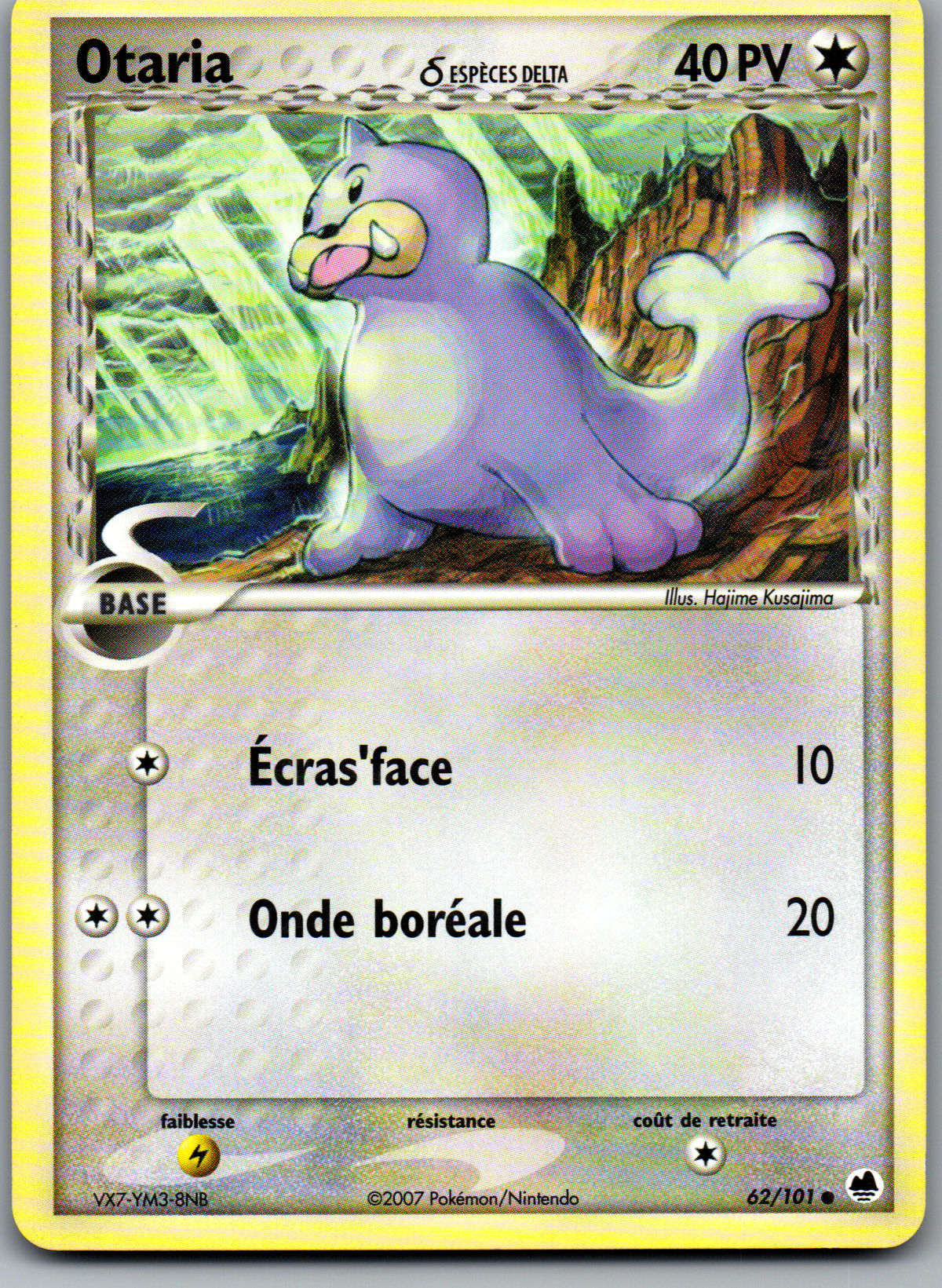 Otaria Espèces Delta (62/101) Commune EX Île des Dragons (Lightly Played)
