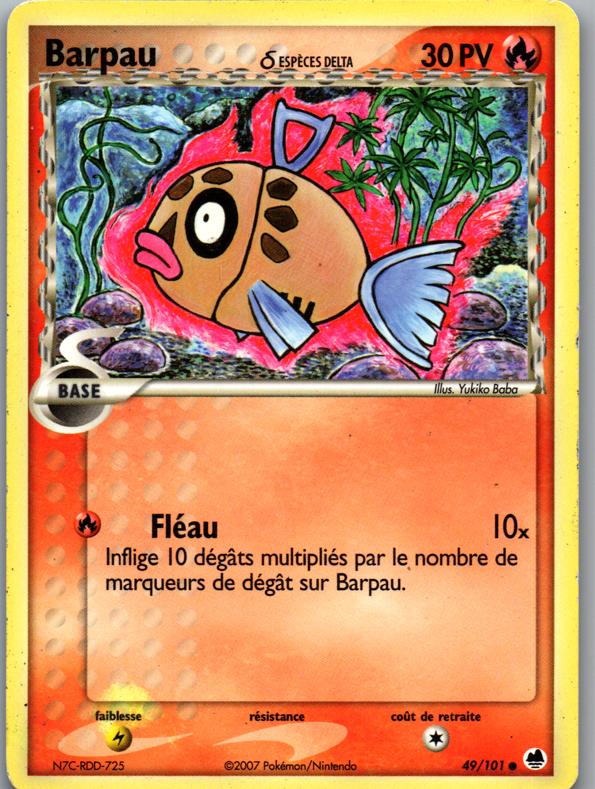Barpau Espèces Delta (49/101) Commune EX Île des Dragons (Lightly Played)