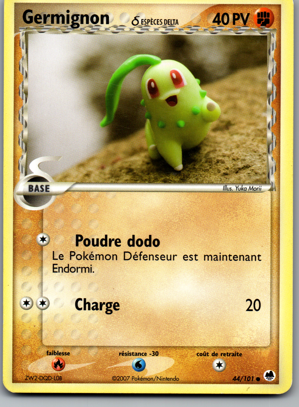 Germignon Espèces Delta (44/101) Commune EX Île des Dragons (Lightly Played)