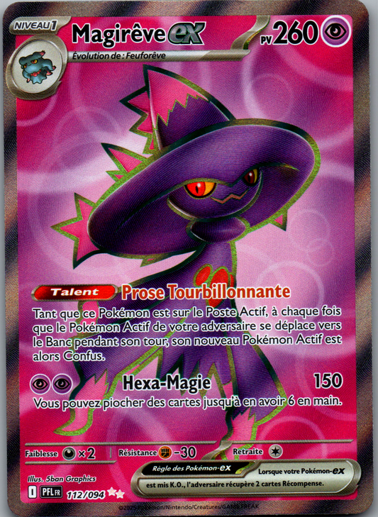 Magirêve ex (Flammes Fantasmagoriques 112/094) Full Art (Near Mint)