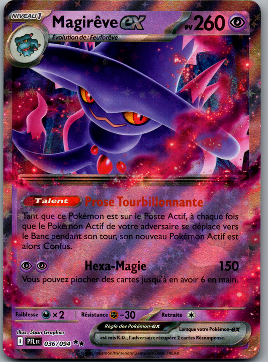 Magirêve ex (Flammes Fantasmagoriques 036/094) Double Rare (Near Mint)