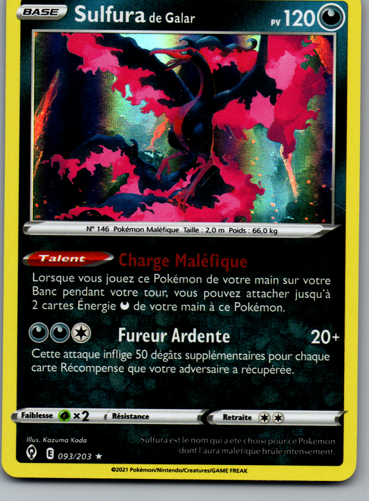 Sulfura de Galar (093/203) Rare Holo (Near Mint)