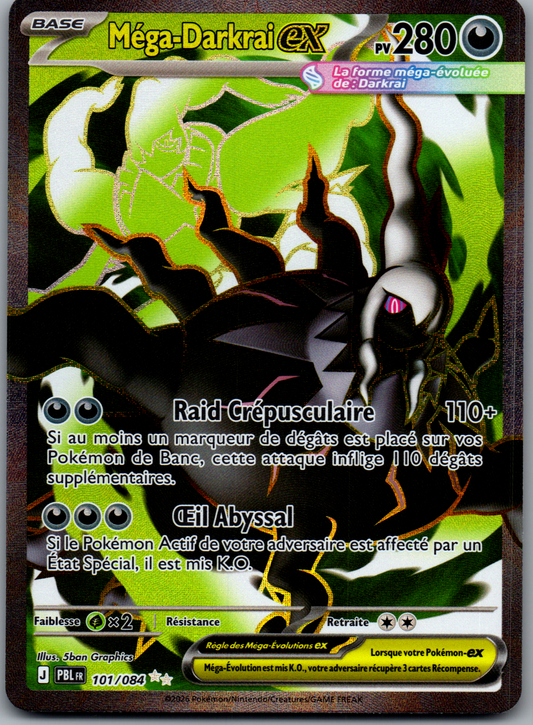 Méga-Darkrai ex (101/084) Ultra Rare Full Art (Near Mint)