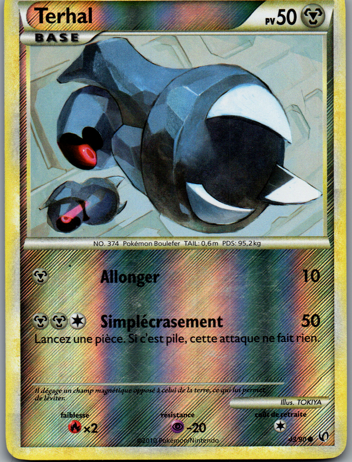 Terhal (43/90) Peu Commune Reverse Holo (Excellent)