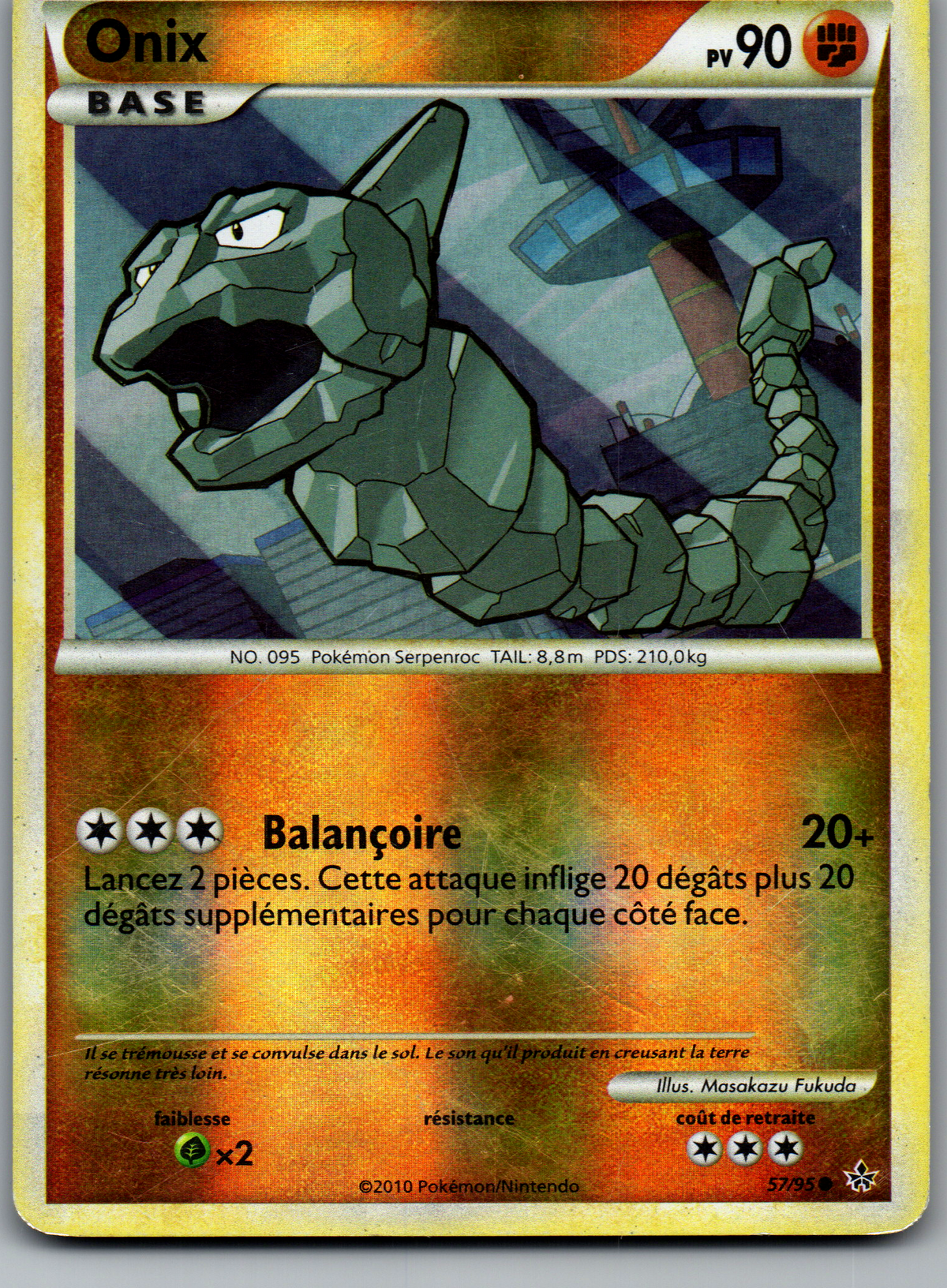 Onix (57/95) Commune Reverse Holo (Excellent / Good)