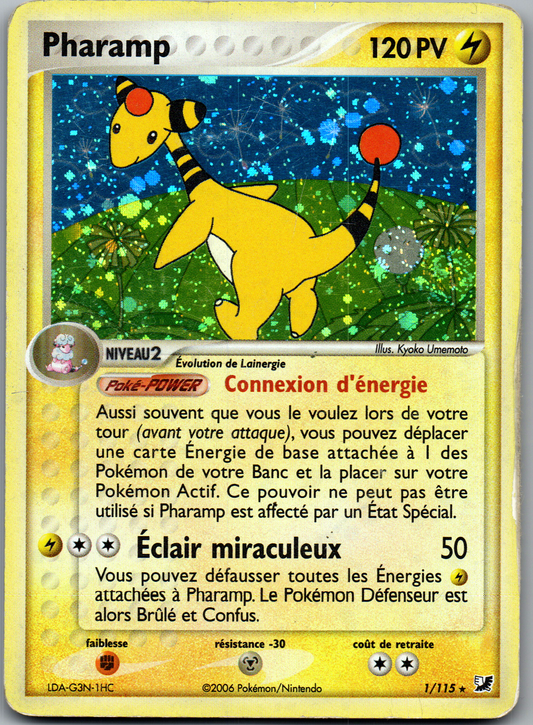 Pharamp (1/115) Rare Holo Reverse EX Forces Cachées (Good)