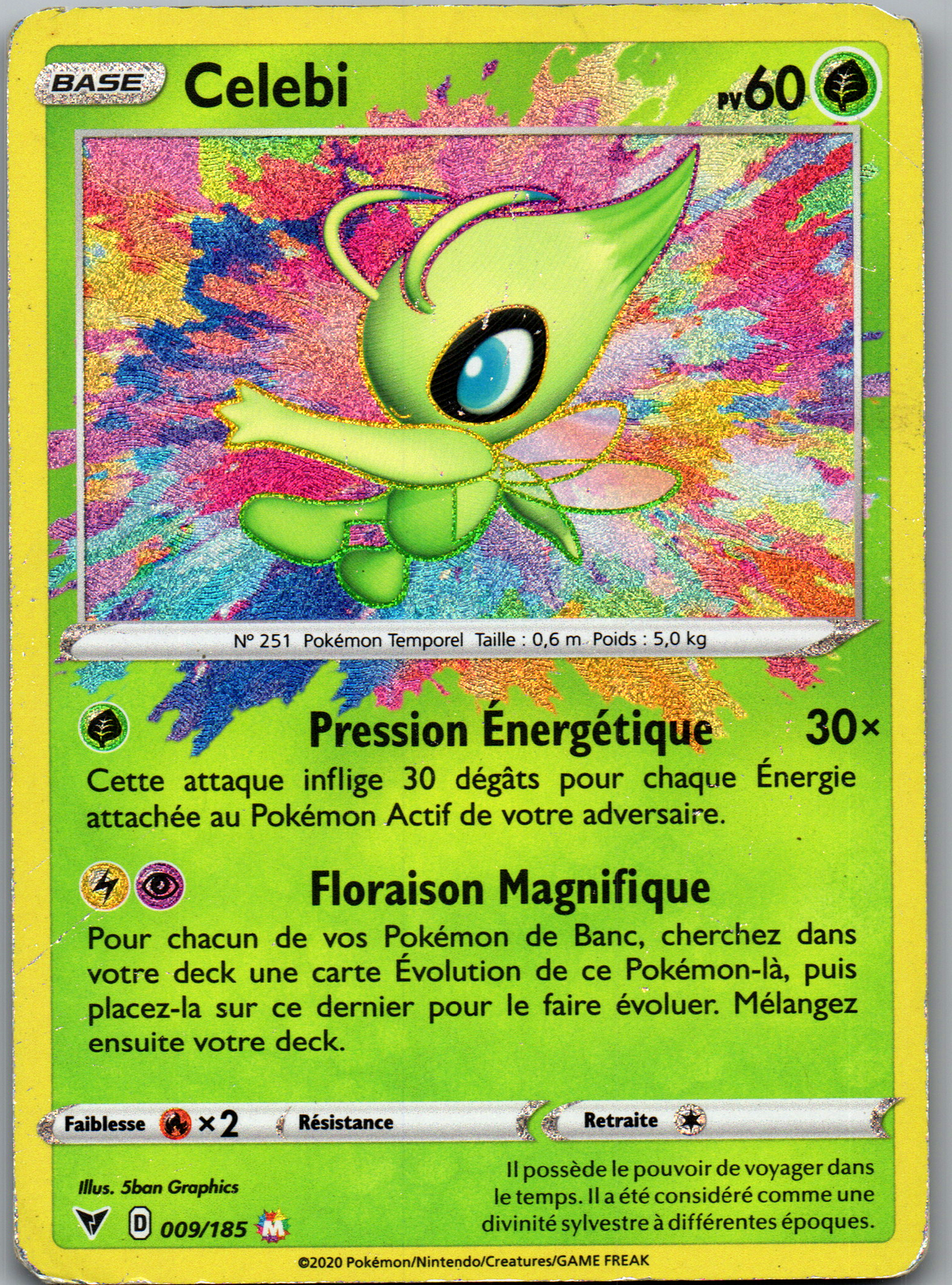 Celebi (009/185) Amazing Rare Voltage Éclatant (Good)