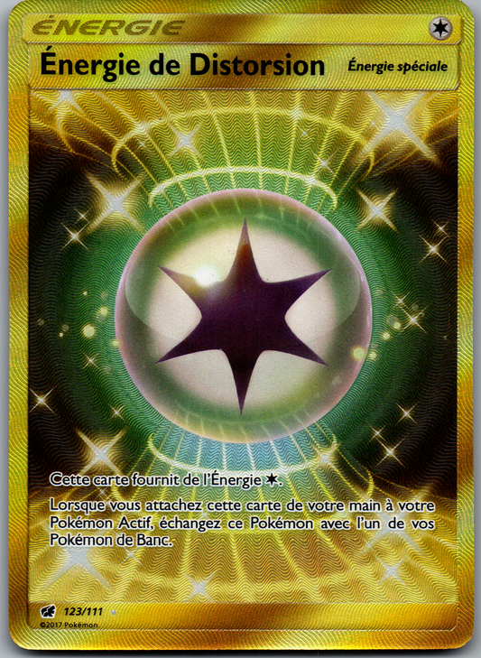 Energie de Distorsion (123/111) Secret Rare Gold Invasion Carmin (Lightly Played)