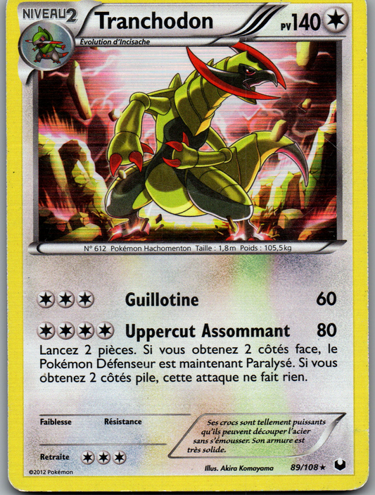 Tranchodon (89/108) Rare Holo (Lightly Played)