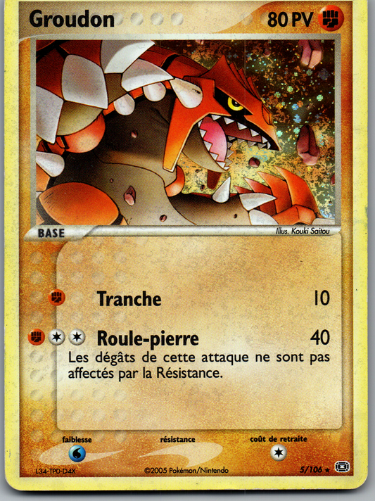 Groudon (5/106) Rare Holo (Lightly Played)