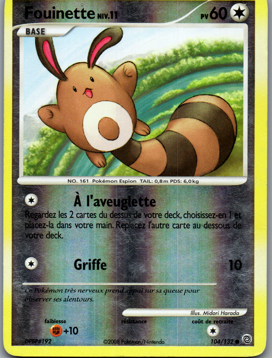 Fouinette NIV.11 (104/132) Reverse Holo SW Good (GD)