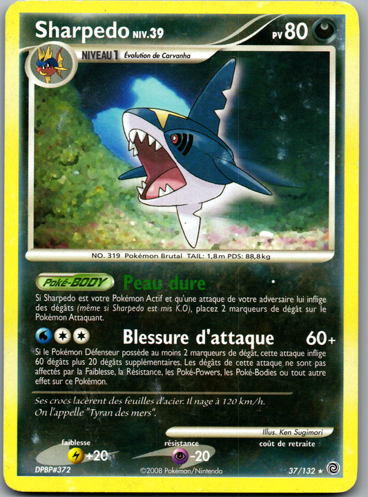 Sharpedo NIV.39 (37/132) SW Good (GD)