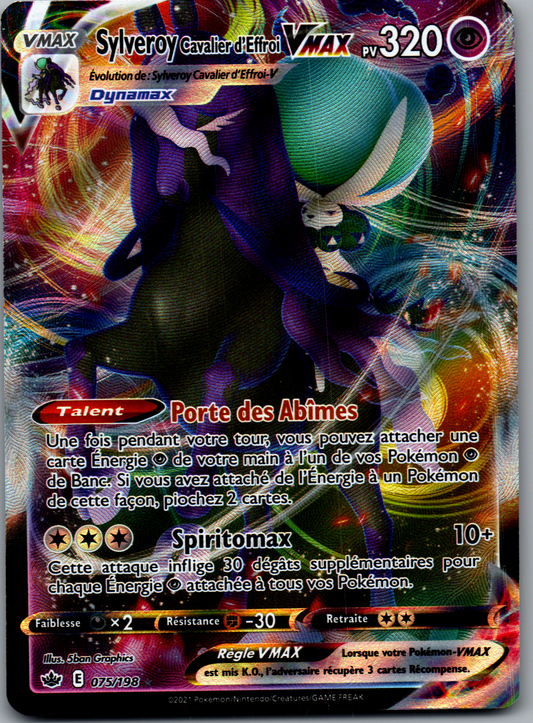 Sylveroy Cavalier d'Effroi VMAX (075/198) Ultra Rare Holo (Excellent)