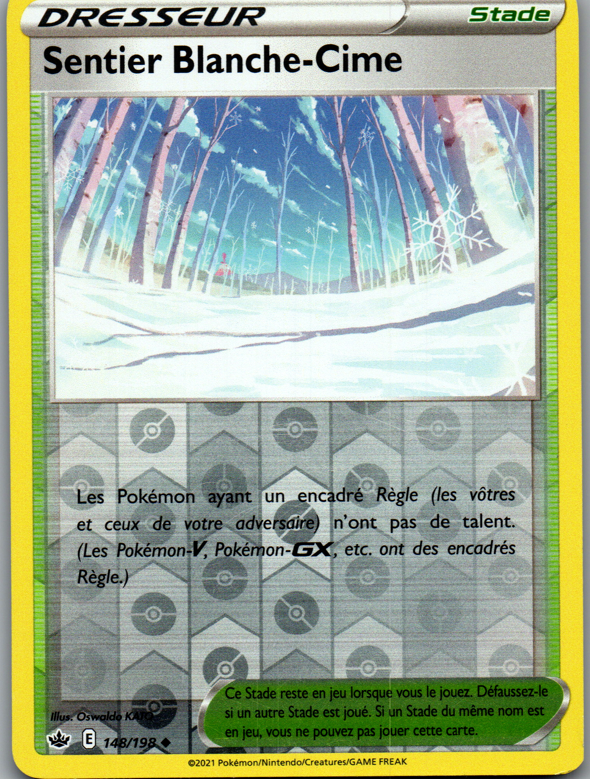 Sentier Blanche-Cime (148/198) Reverse Holo Peu Commune (Near Mint)