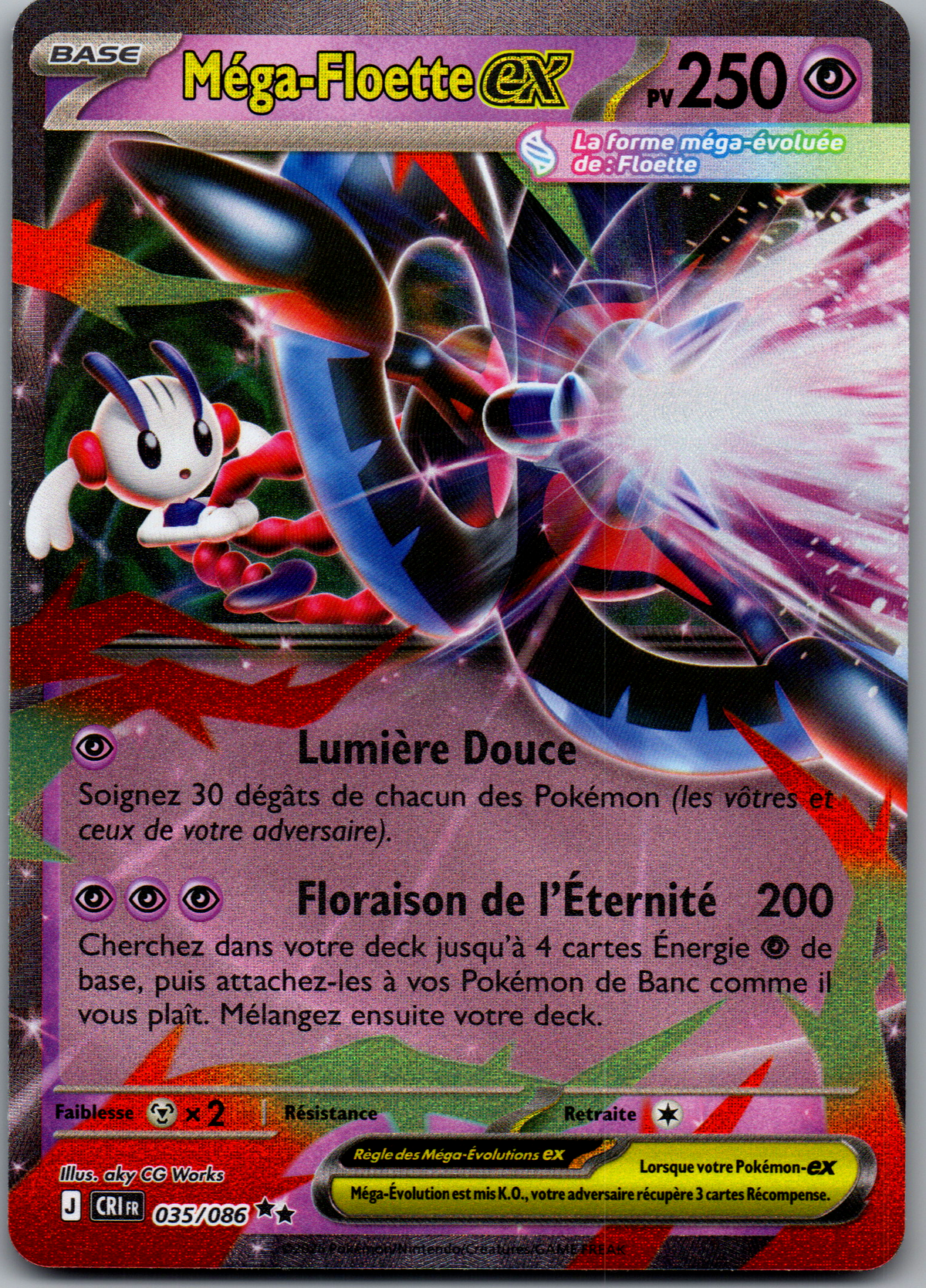 Méga-Floette ex (035/086) Double Rare Full Art (Light Played)