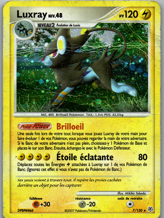 Luxray NIV.48 (7/130) Rare Holo (Poor)