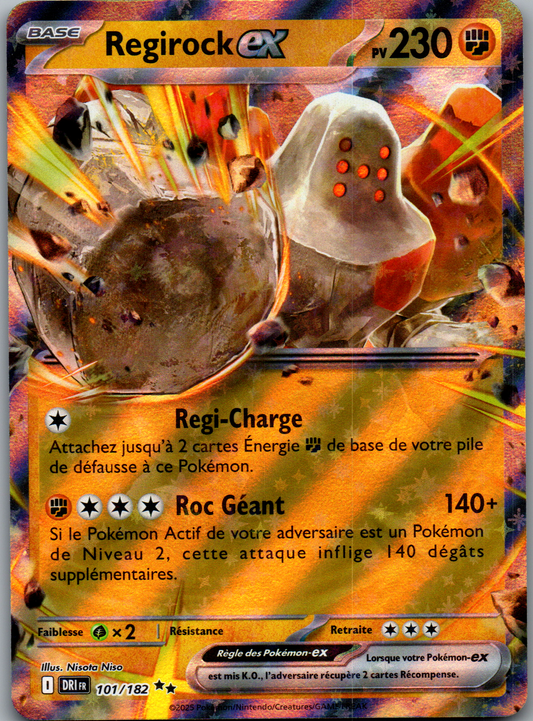 Regirock ex (101/182) Double Rare (Near Mint)