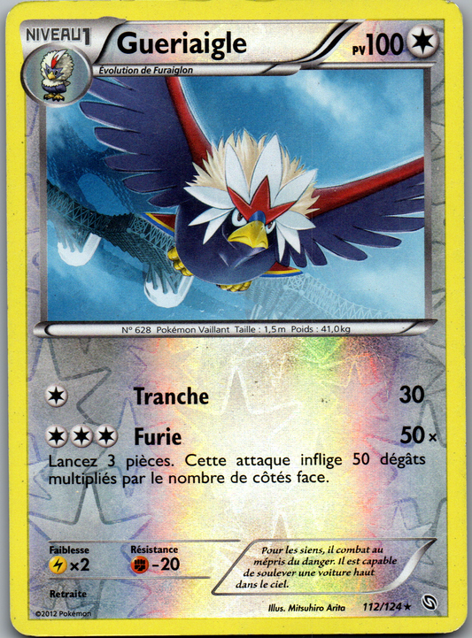Guerriaigle (112/124) Rare Reverse Holo (Lightly Played)