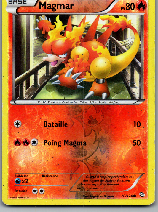 Magmar (20/124) Commune Reverse Holo (Good)