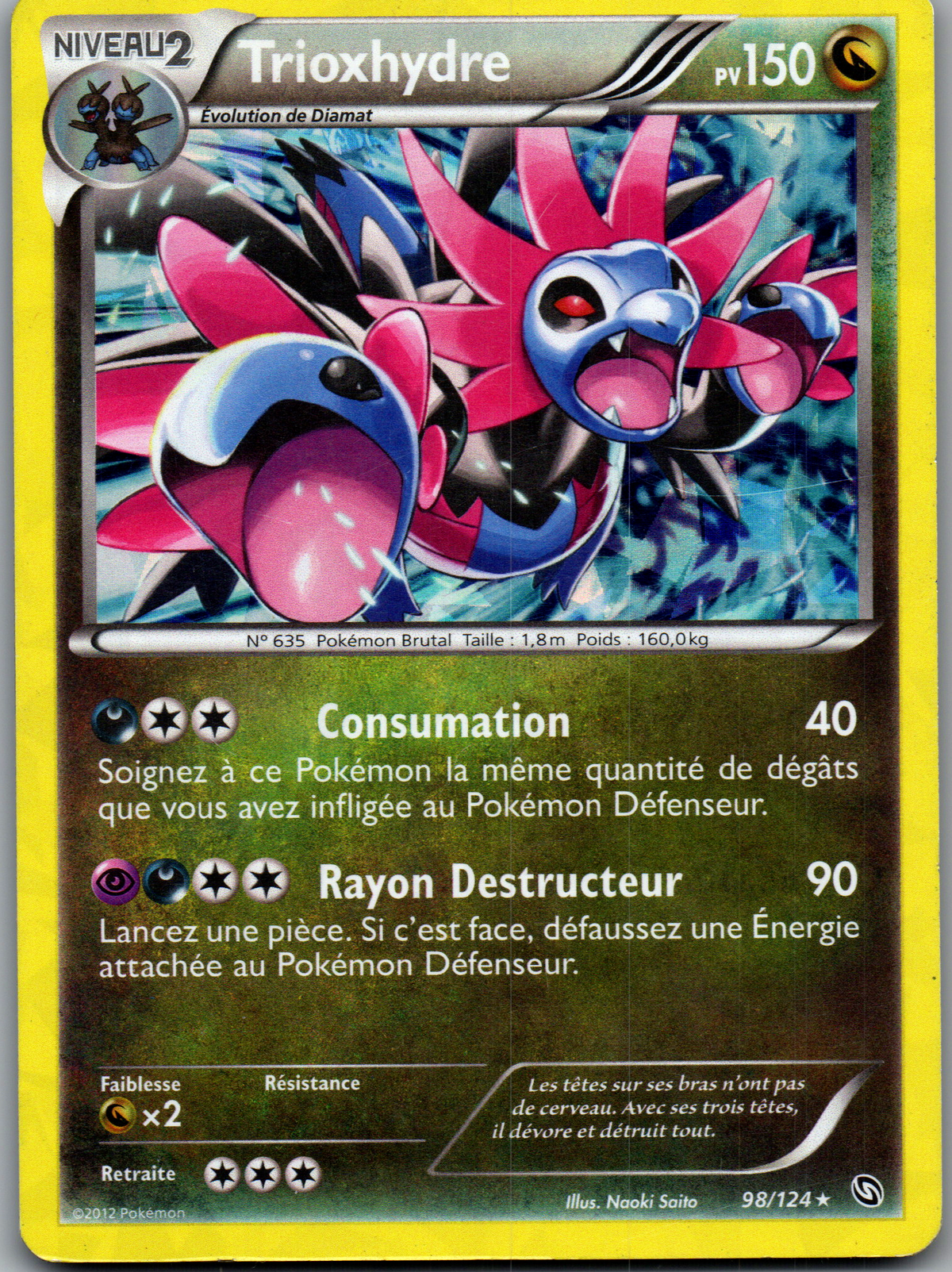 Trioxhydre (98/124) Holo Rare (Good)