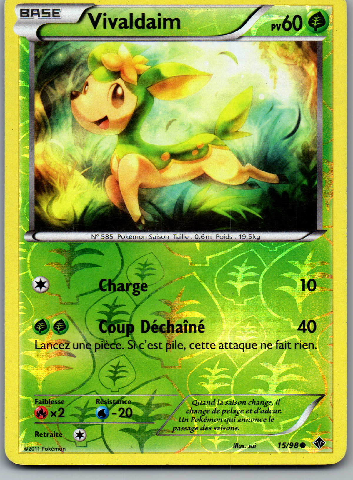 Vivaldaim (15/98) Commune Reverse Holo (Light Played)