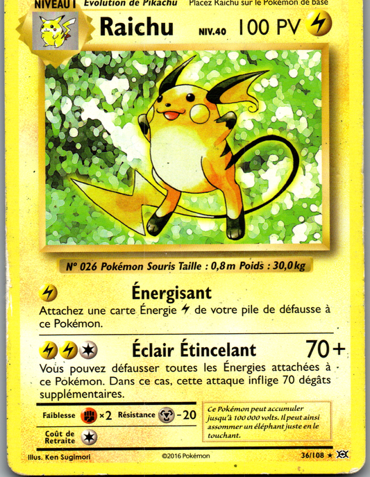 Raichu (36/108) Rare (Played)