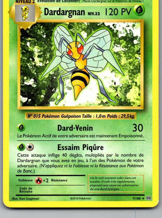 Dardargnan (7/108) Rare Reverse Holo (Light Played)