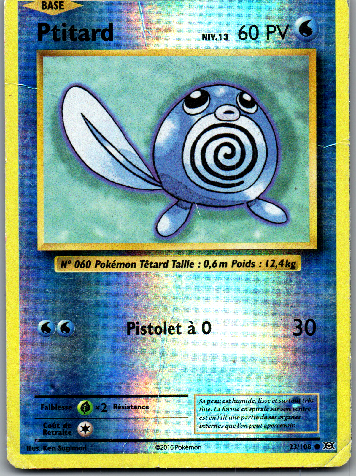 Ptitard (23/108) Commune Reverse Holo (Poor)