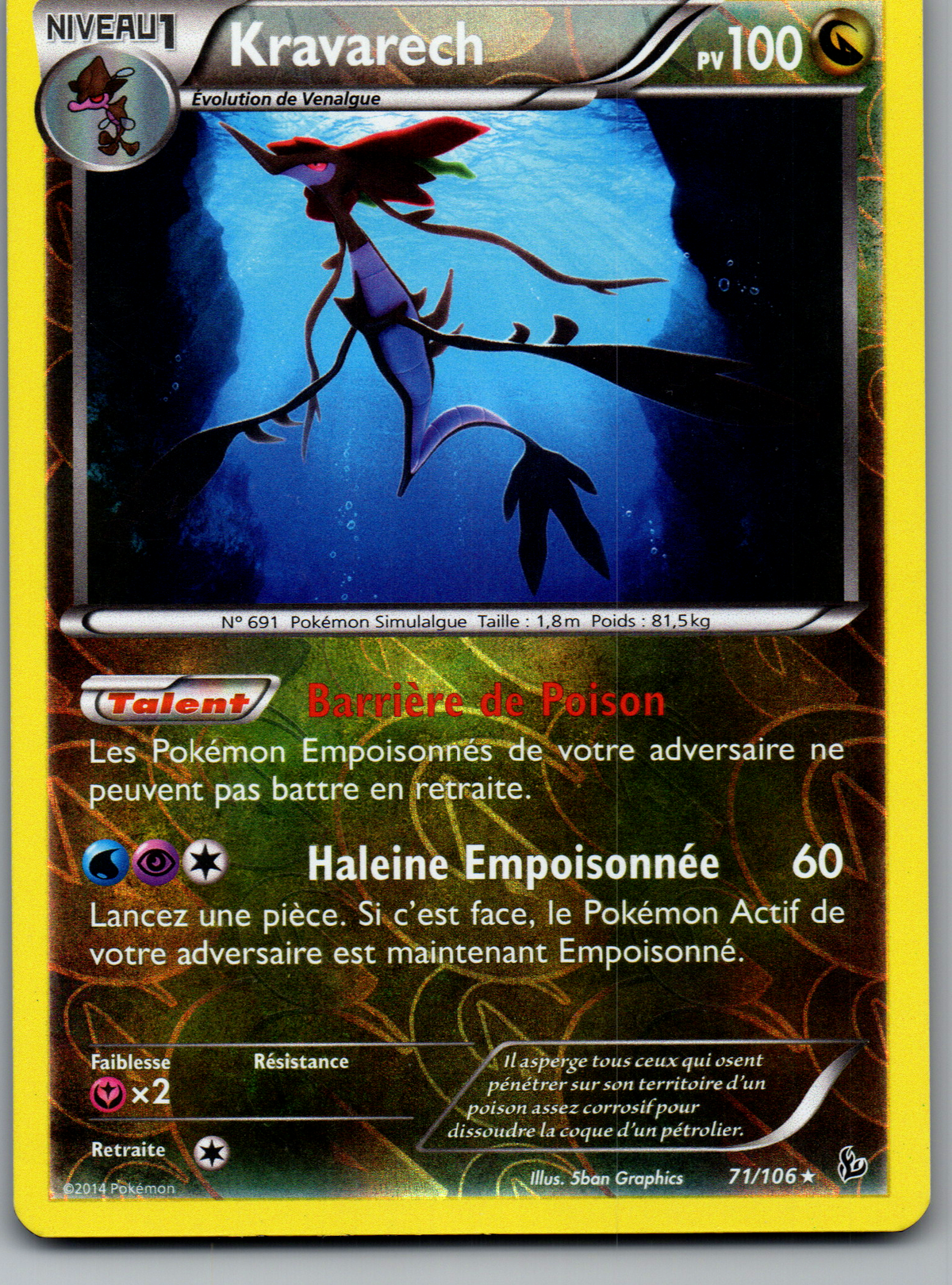 Kravarech (71/106) Rare Reverse Holo (Excellent)