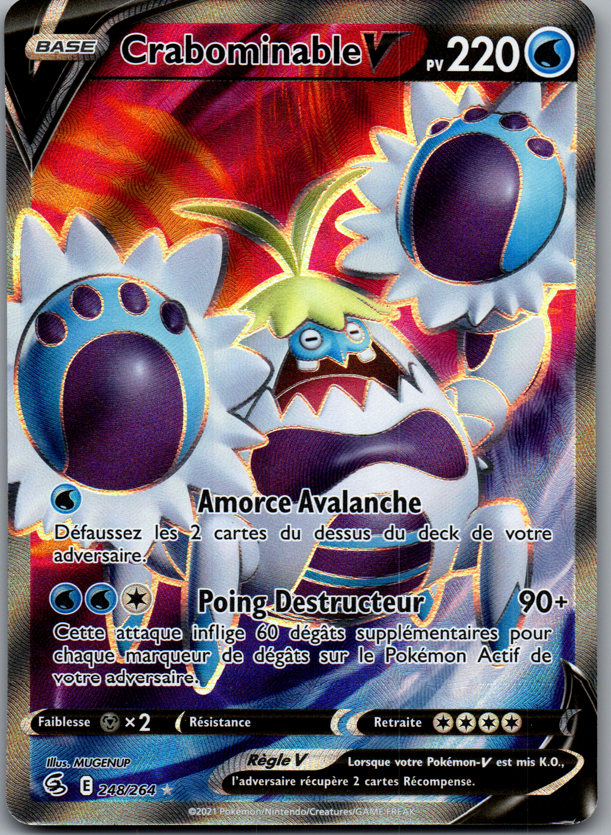 Crabominable V (248/264) Ultra Rare Full Art (Near Mint)