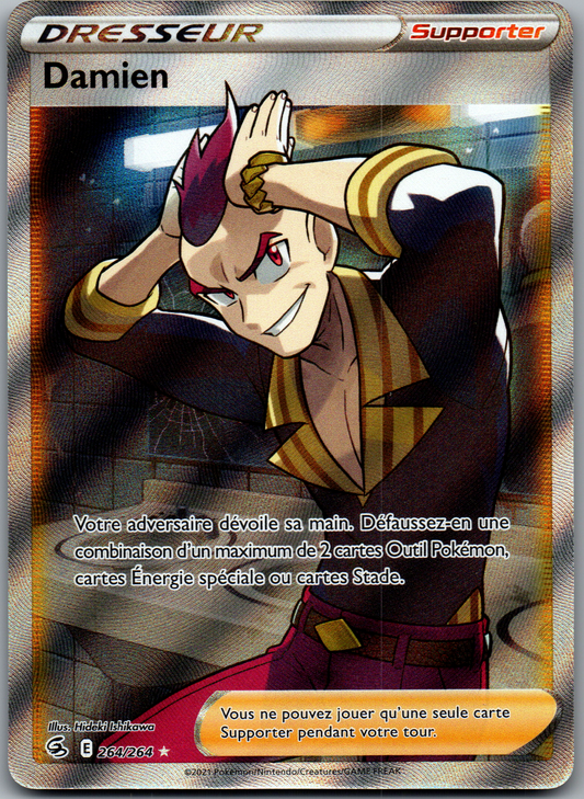 Damien (264/264) Ultra Rare Full Art Supporter (Near Mint)