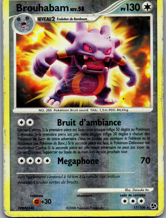 Brouhabam (17/106) Rare Reverse Holo (Poor)