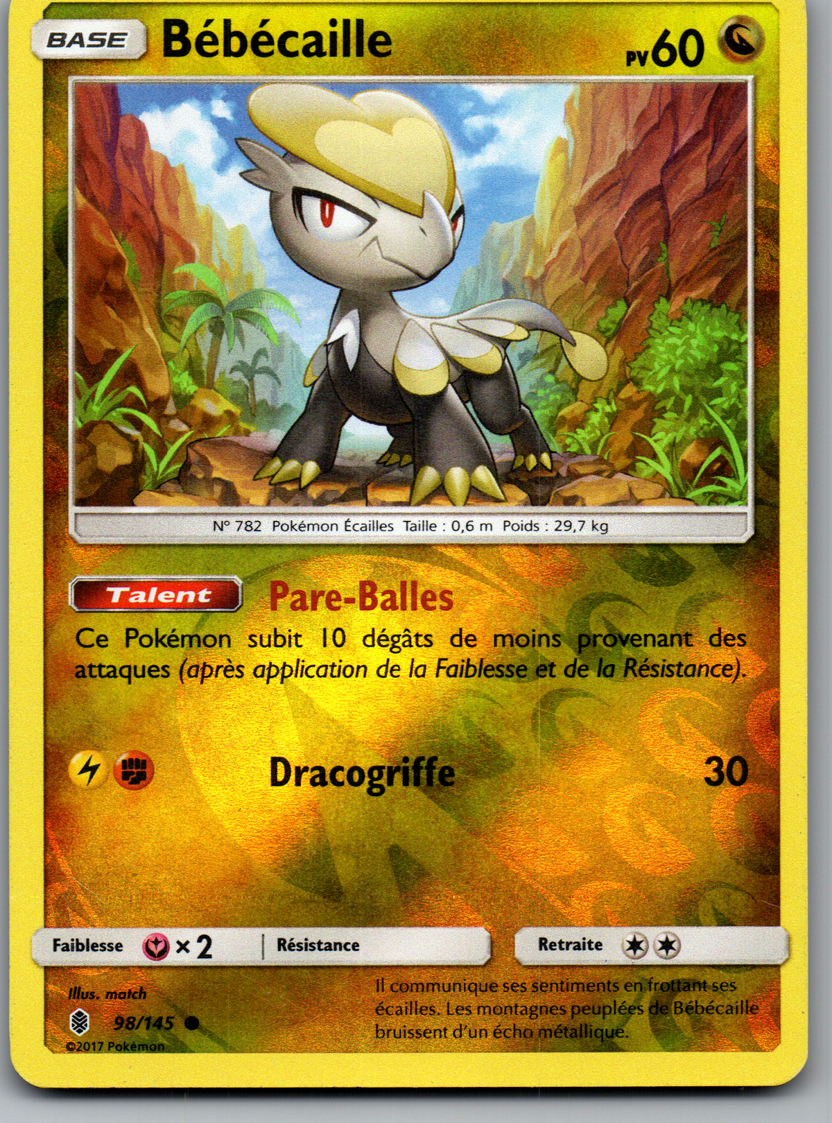 Bébécaille (98/145) Commune Reverse Holo (Good)