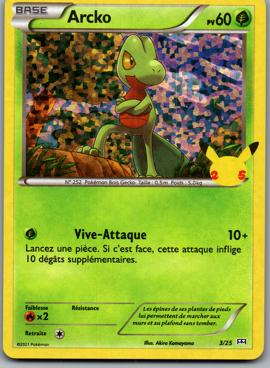 Arcko (3/25) Promo Holo McDonald’s 25e Anniversaire (Excellent)