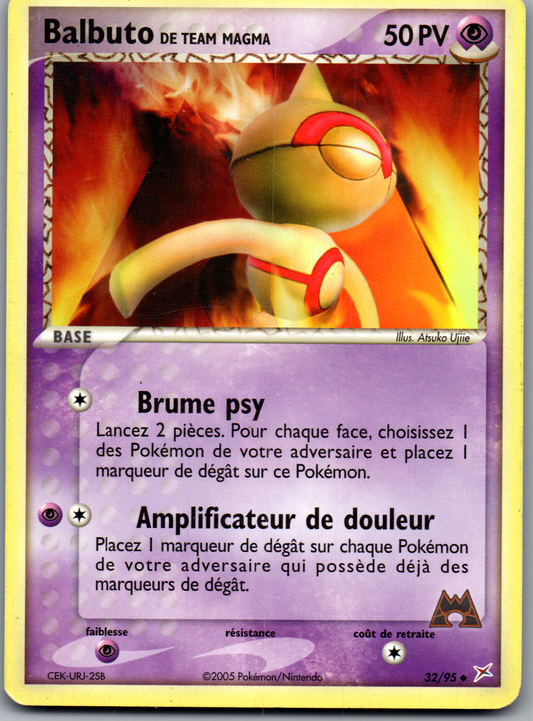 Balbuto de Team Magma (32/95) Non-Holo EX Team Magma vs Team Aqua (Light Played)