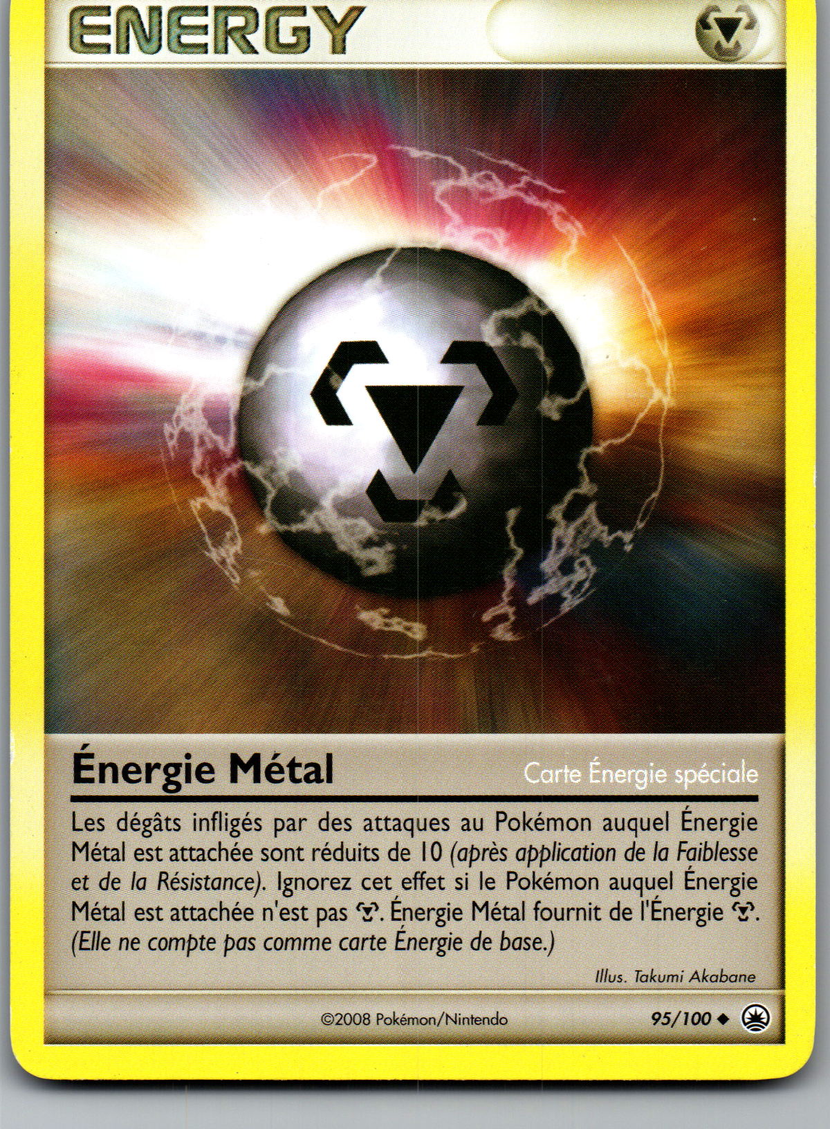 Énergie Métal (95/100) Non-Holo Aube Majestueuse (Excellent)