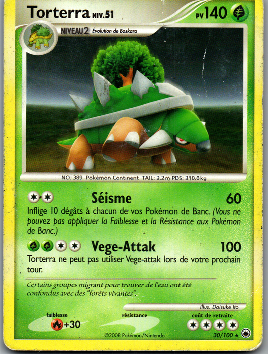 Torterra Niv.51 (30/100) Non-Holo Aube Majestueuse (Played)