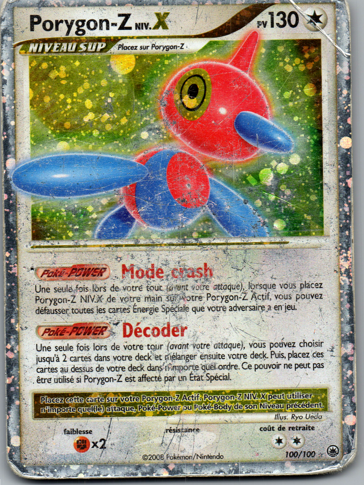 Porygon-Z NIV.X (100/100) Holo Ultra Rare Aube Majestueuse (Poor)
