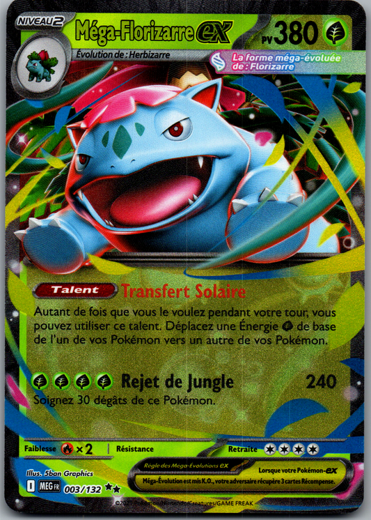 Méga-Florizarre ex (003/132) Double Rare Holo Méga-Évolution (Near Mint)