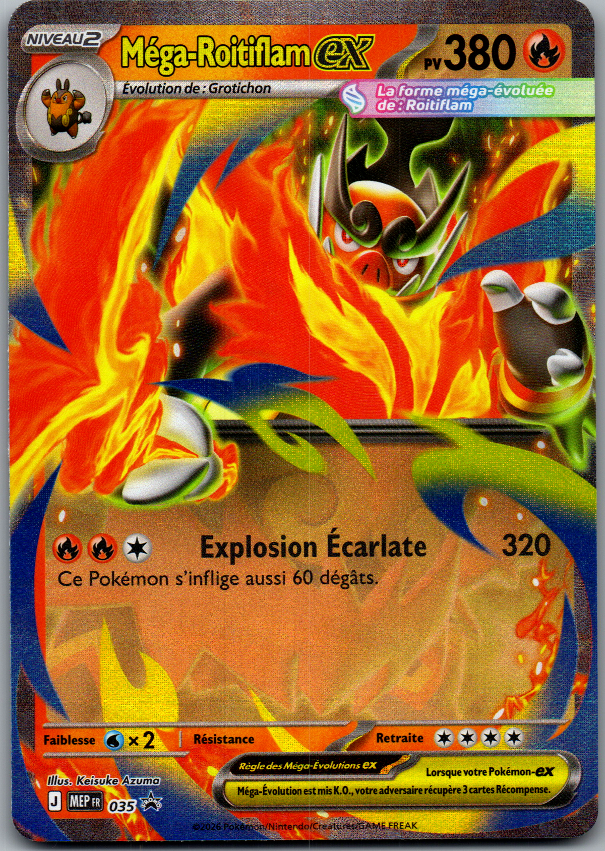 Méga-Roitiflam ex (035) Holo Promo ex (Near Mint)
