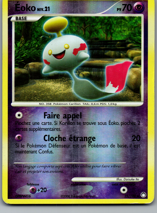 Éoko Niv.21 (Chimecho LV.21) (022/123) Rare Reverse Holo (Excellent)