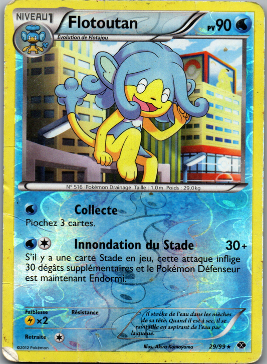 Flotoutan (Simipour) (29/99) Reverse Holo Rare (Poor)