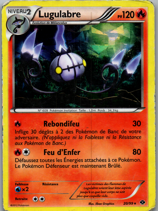 Lugulabre (Chandelure) (20/99) Holo Rare (Played)