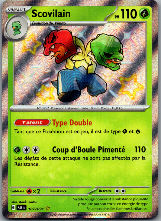 Scovilain (107/091) Shiny Rare Holo (Near Mint)